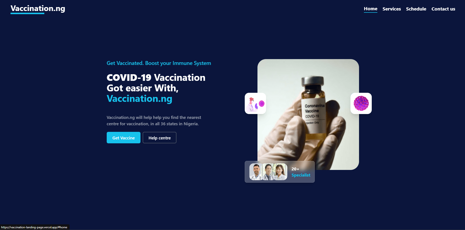 Vaccination.ng preview